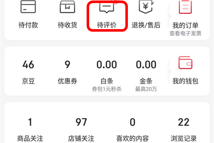 京东中追评的操作方法截图