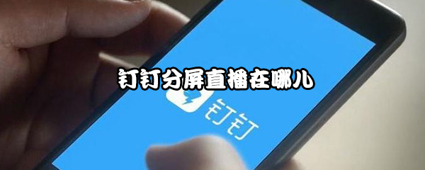 今天说说钉钉分屏直播在什么地方。