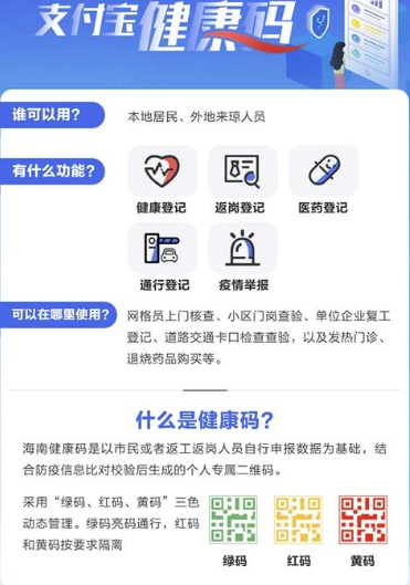 小编教你支付宝健康码颜色怎么看。