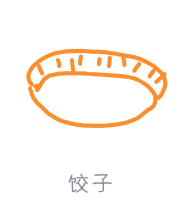 关于QQ画图红包怎么画饺子。