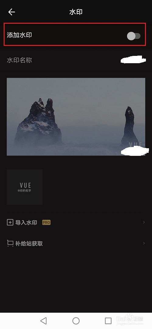 vuevlog如何去除视频水印