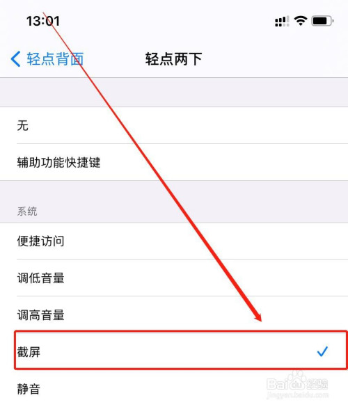 iOS14如何设置双击背面截屏