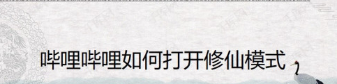 关于哔哩哔哩追番修仙模式在什么地方设置。