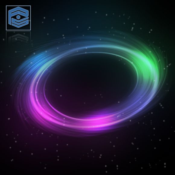 今天说说用PS制作旋转彩色光环图案的具体操作流程。