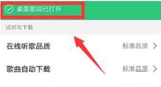 手机QQ音乐怎么开启桌面歌词 手机QQ音乐开启桌面歌词方法截图
