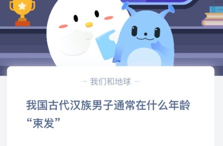 今天分享我国古代汉族男子通常在什么年龄束发。