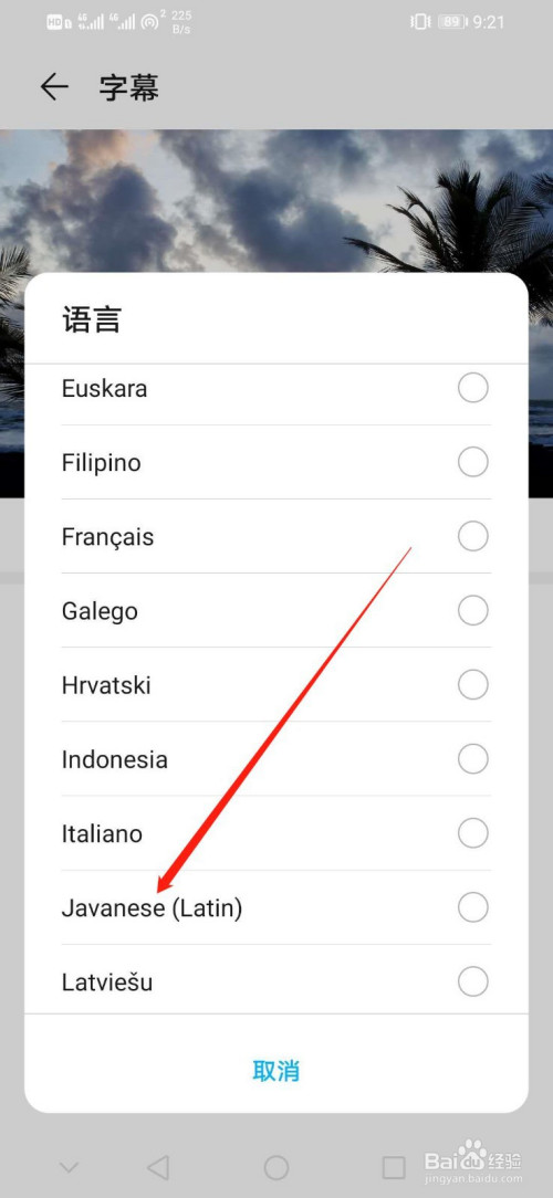 华为手机如何设置字幕语言为Javanese(Latin)