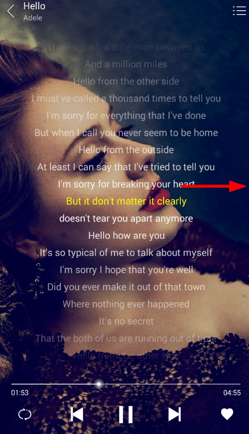 在绿色音乐中查看频谱的具体步骤截图