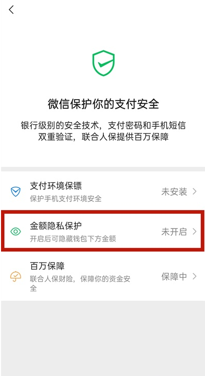 微信如何关闭钱包金额隐私保护 微信关闭钱包金额隐私保护教程截图