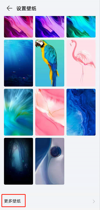 荣耀x20se如何开启动态壁纸?荣耀x20se开启动态壁纸教程截图