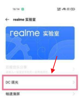 realme真我GT大师版在哪里打开DC调光功能?realme真我GT大师版使用DC调光功能的方法截图