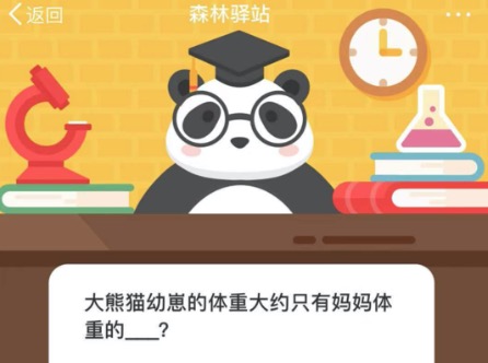 小编分享大熊猫幼崽的体重大约只有妈妈体重的。