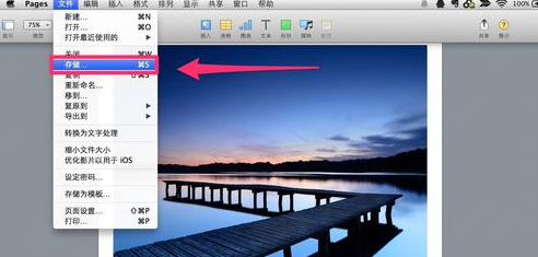 pages文稿如何保存