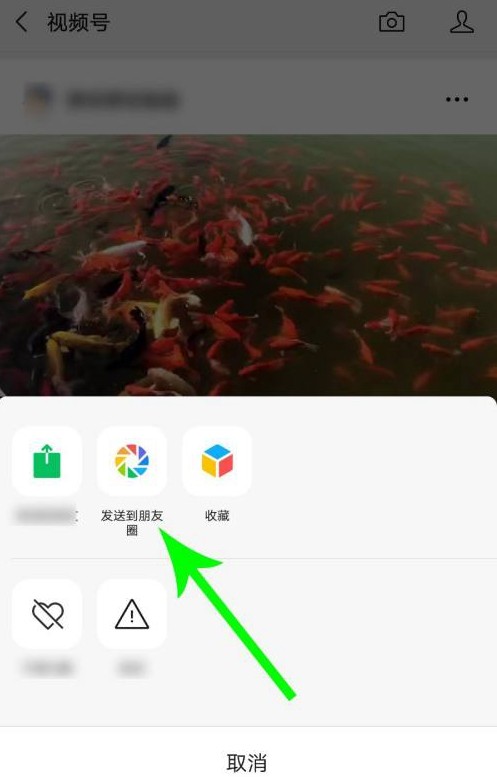 微信视频号如何显示在朋友圈