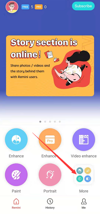remini怎么修复照片。