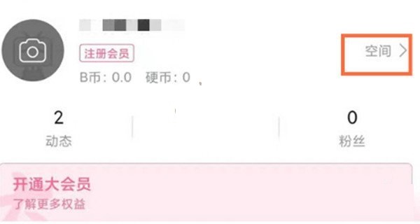 哔哩哔哩成就勋章在哪里查看。