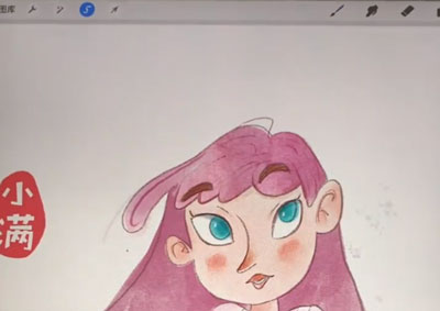 Procreate如何填色不出边界。