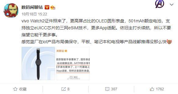 vivoWatch2可以打电话吗