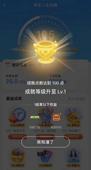 淘宝人生成就点数怎么获得