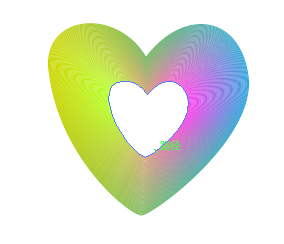 ai制作出多彩心形图案的详细操作。