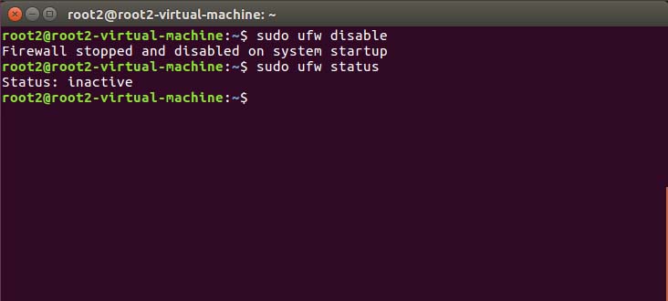 Ubuntu设置防火墙的操作流程截图