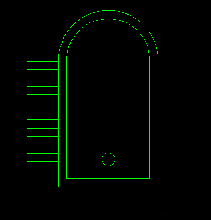 cad制作厕所便池平面图的详细操作截图
