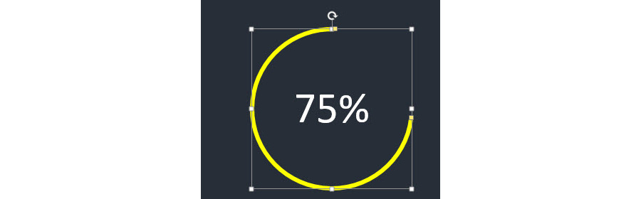 PPT绘制卫星轨迹图形的操作流程截图