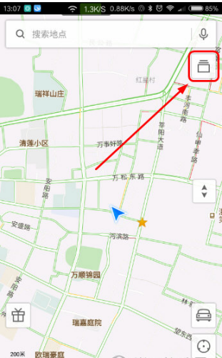 腾讯地图中的截图工具怎么用