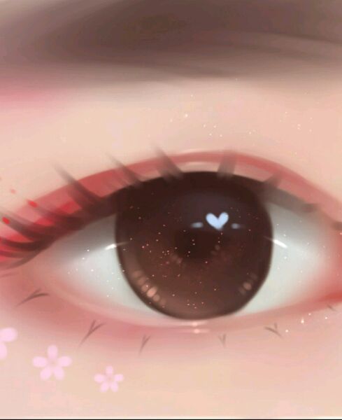 PS仿手绘制作水灵眼睛的详细操作截图