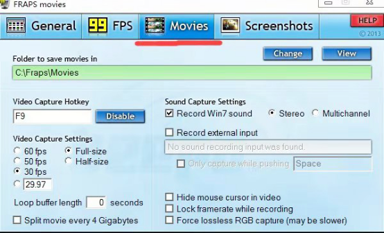 fraps录视频方法演示，没有任何难度