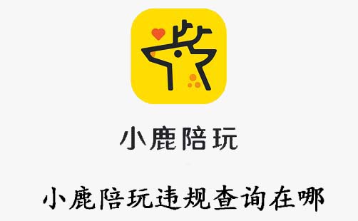 今天说说小鹿陪玩违规查询在哪。