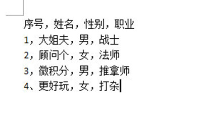 小编分享Word怎么把文字转换成表格。