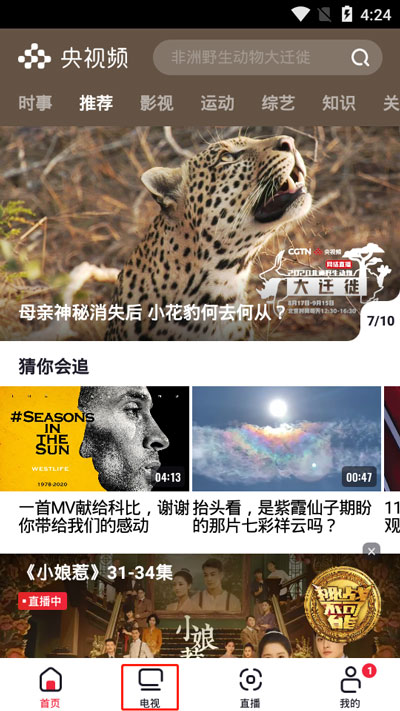 小编教你央视频怎么看回看回放。