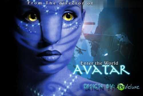 关于Photoshop设计快速制作阿凡达电影海报教程。