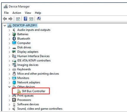 win10无法识别SM总线控制器怎么处理。