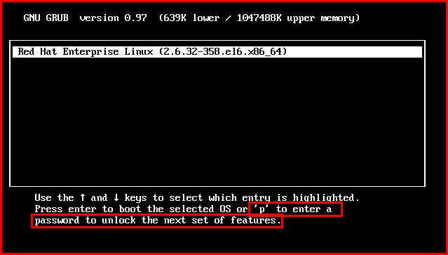 Linux系统设置GRUB菜单密码具体相关步骤截图