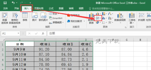 Excel 2016 制图技巧：在折线图中添加坐标轴。