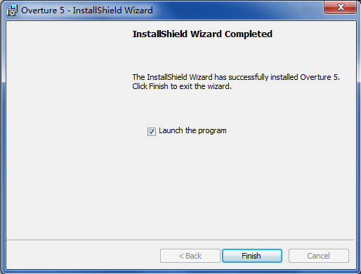 Overture软件的详细安装方法步骤截图