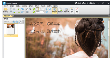 迅捷pdf编辑器新建PDF文件插入图片和添加文字的操作流程截图