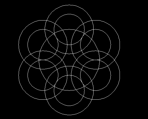 AutoCAD制作彩色六连环图形的操作方法截图