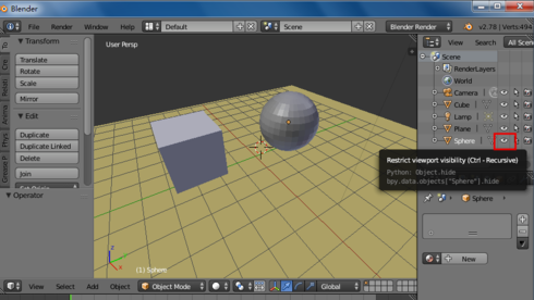 Blender让物体不渲染的详细步骤介绍截图