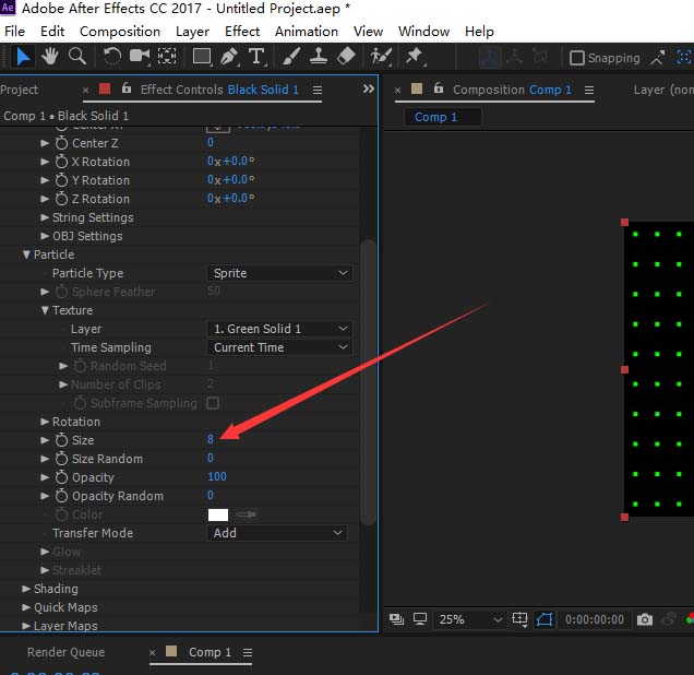 AE设计背景矩阵方格抖动效果的操作方法截图