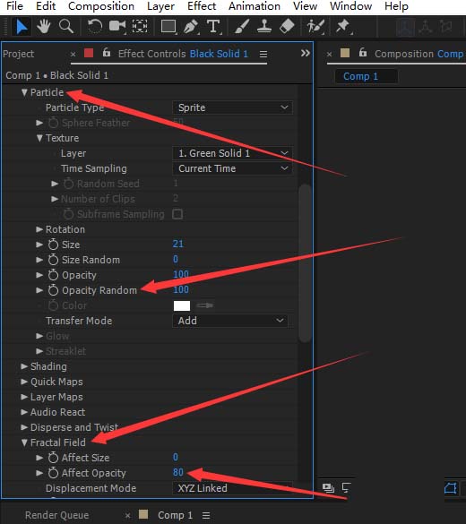 AE设计背景矩阵方格抖动效果的操作方法截图