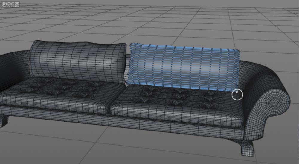 C4D设计沙发模型的方法截图