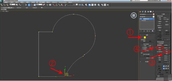 3Ds MAX创建不规则样条线的详细操作截图