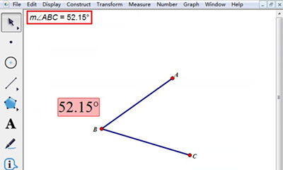 几何画板使用度数标注角度的图文方法截图