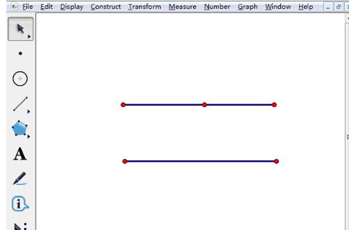 几何画板制作平行线的操作步骤截图