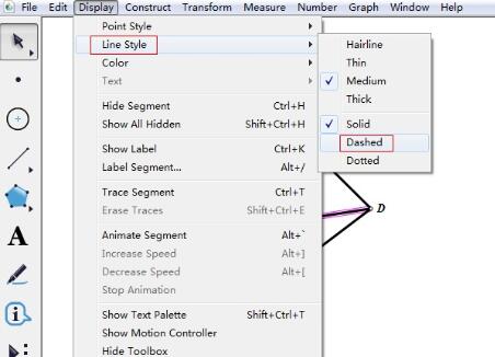 几何画板绘制虚线的简单教程我来教你截图