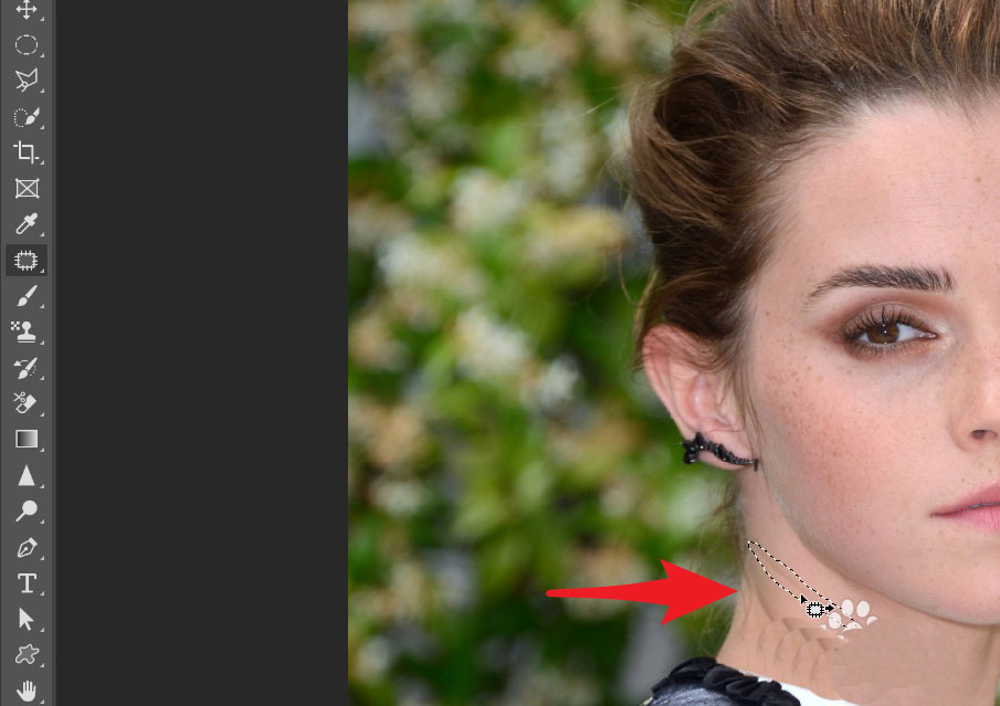 ps如何去除淡化脖颈纹?ps去除淡化脖颈纹的方法截图