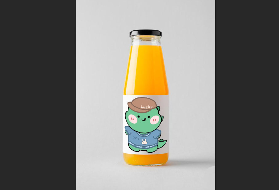 ps怎么给玻璃瓶添加外包装?ps给玻璃瓶添加外包装操作方法截图